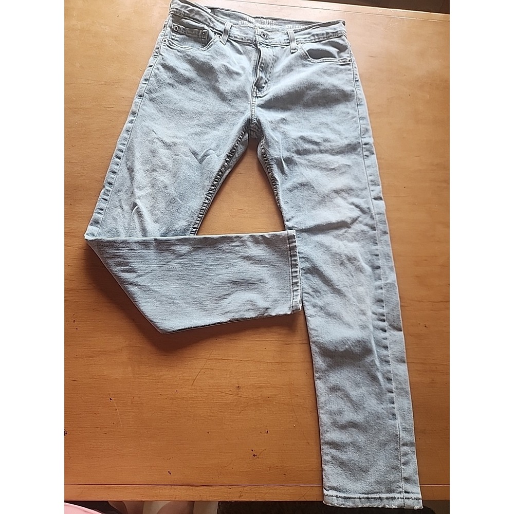Levis Signature S37 Jeans Adult 30x30 Blue Denim Slim Straight Skater Light Wash